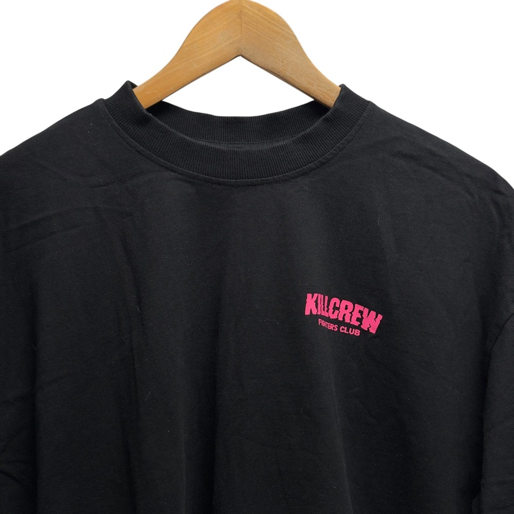Kill Crew Men's Size Medium Black/Pink T-Shirt Porrada Series Fighters Club euc